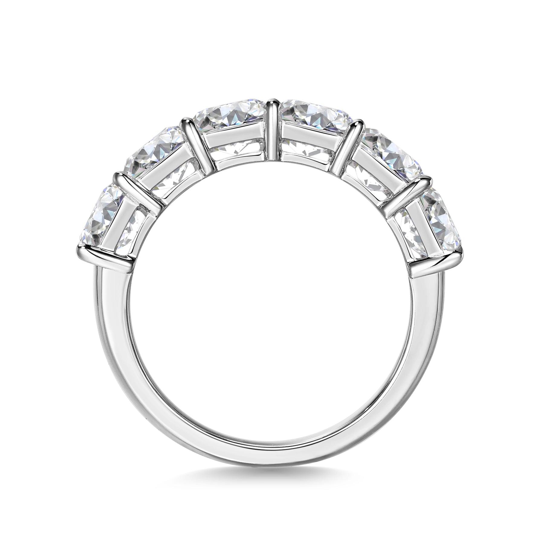 Emerald Cut White Diamond Eternity Ring