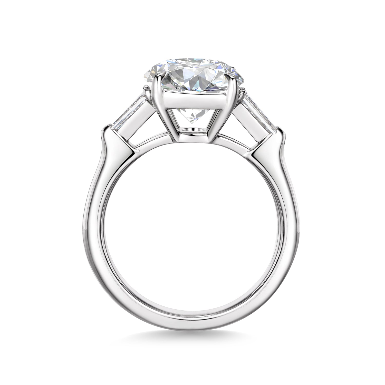 Round Cut White Diamond Ring