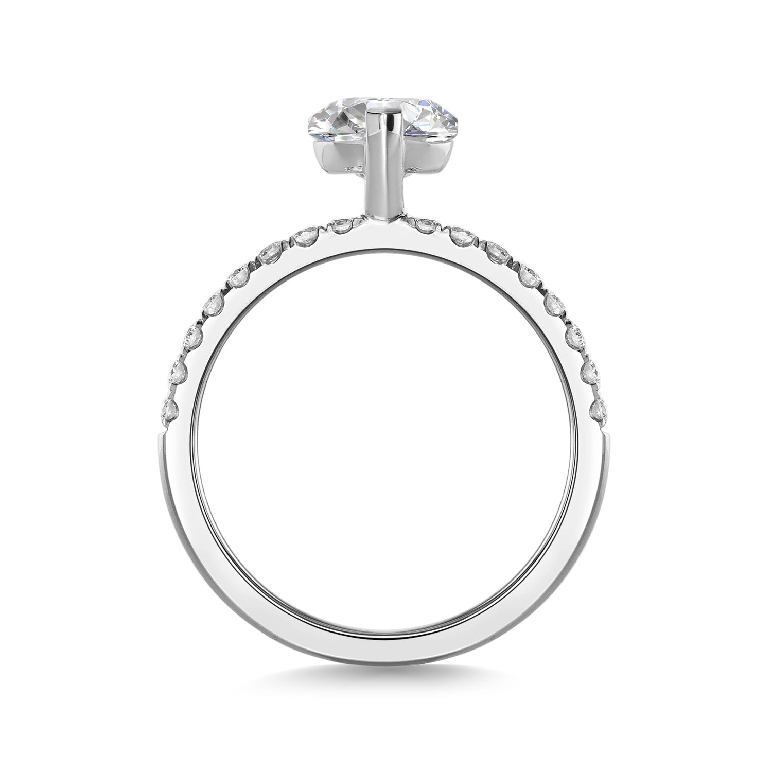 Marquise Cut White Diamond Ring