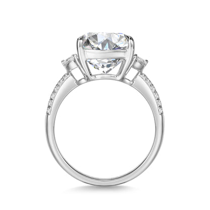 Cushion Cut White Diamond Ring