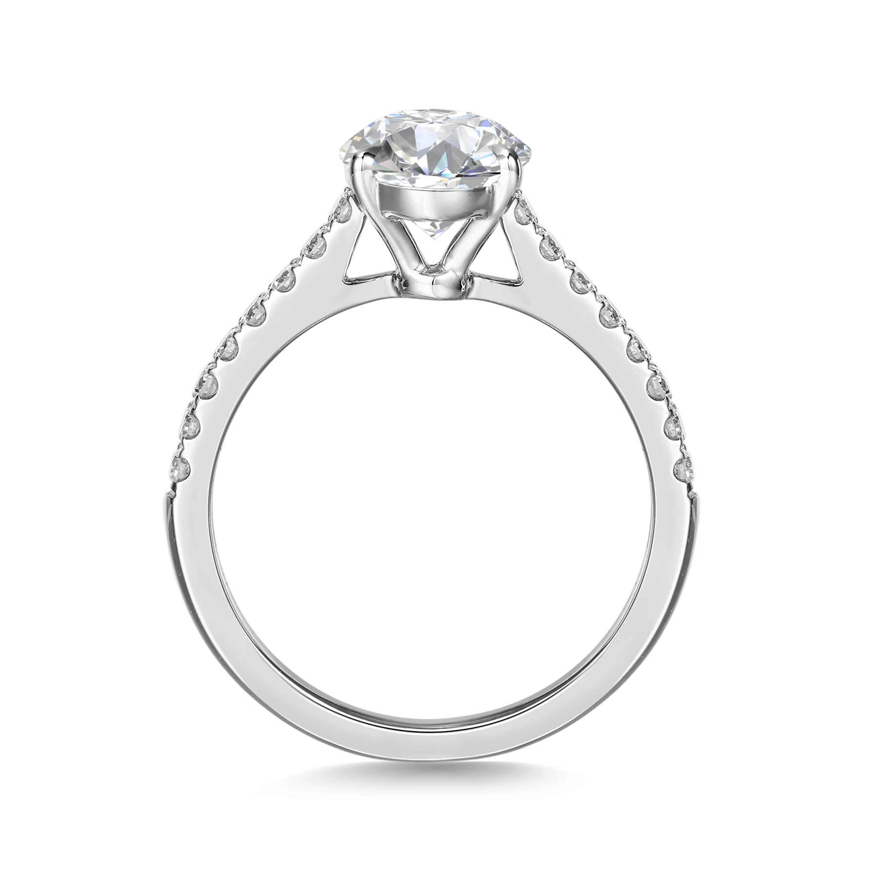 Oval Cut White Diamond Ring