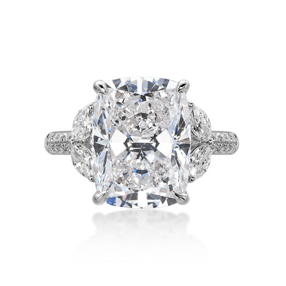 Cushion Cut White Diamond Ring