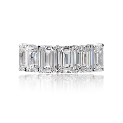 Emerald Cut White Diamond Eternity Ring