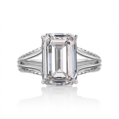 Emerald Cut White Diamond Ring